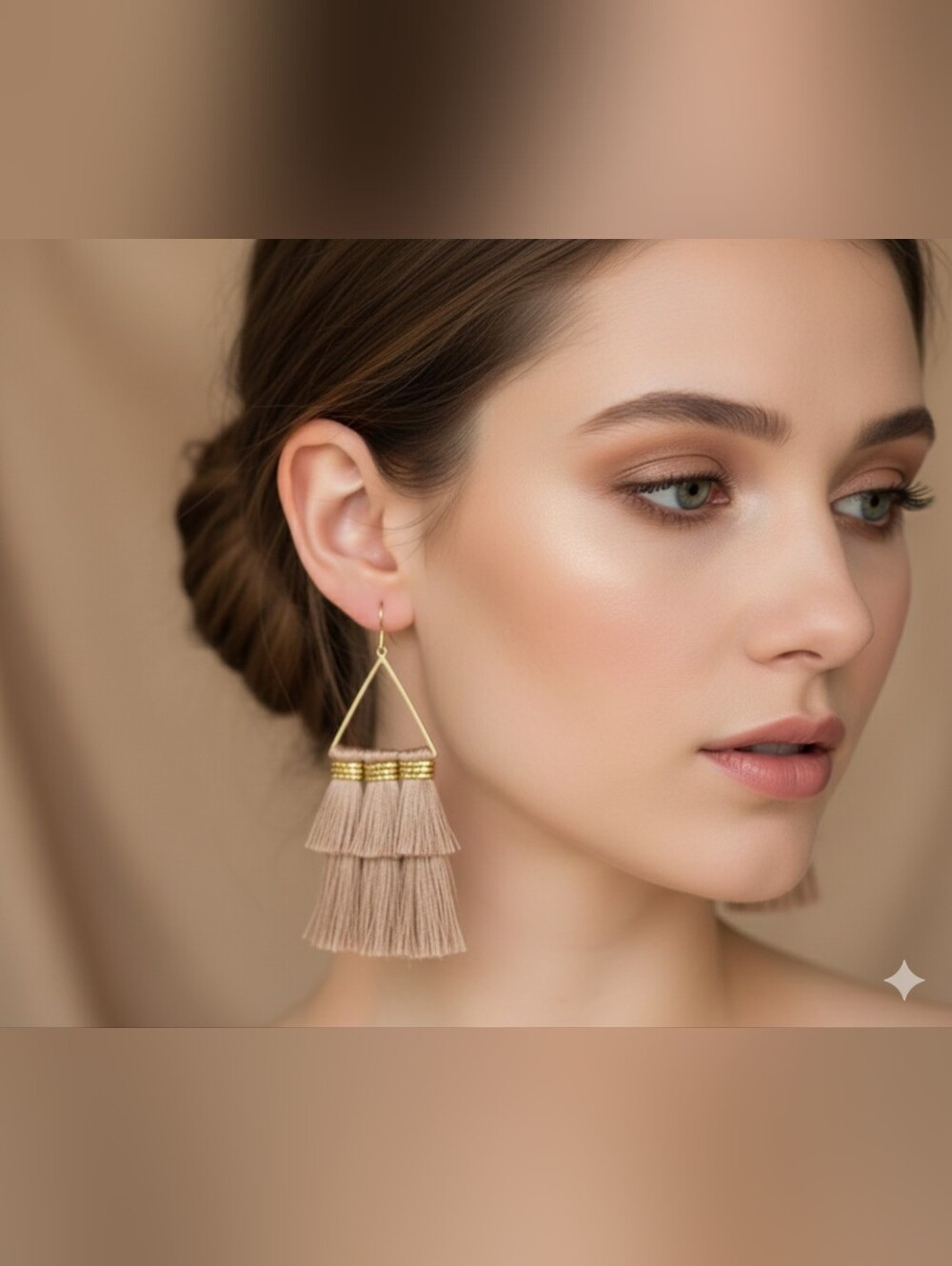 Ophelia Roe NWT Women's Pink/Gold Tassel Earrings